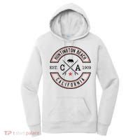 Huntington Beach California Ca Retro Surfer Women's Hoodie thumb 0