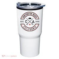 Huntington Beach California Ca Retro Surfer Tumbler thumb 0