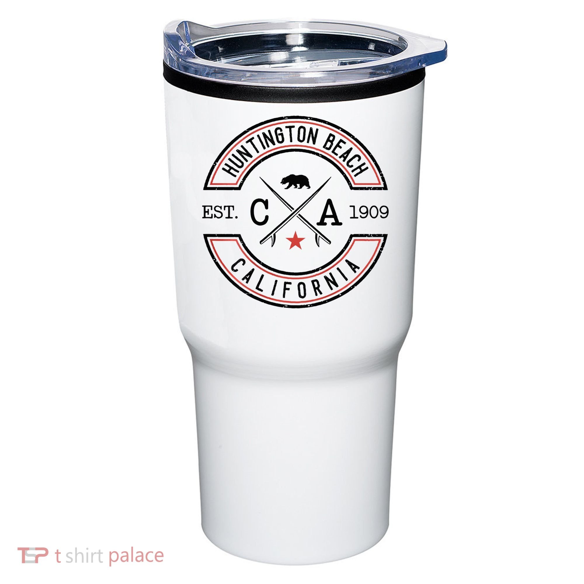 Huntington Beach California Ca Retro Surfer Tumbler