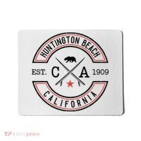 Huntington Beach California Ca Retro Surfer Mousepad thumb 0