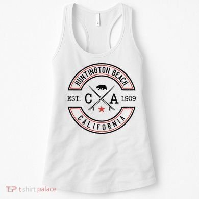 Huntington Beach California Ca Retro Surfer Women's Tank Top