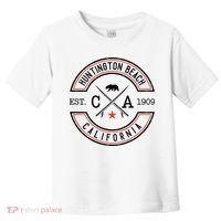Huntington Beach California Ca Retro Surfer Toddler T-Shirt thumb 0