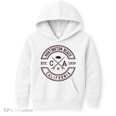 Huntington Beach California Ca Retro Surfer Kids Hoodie