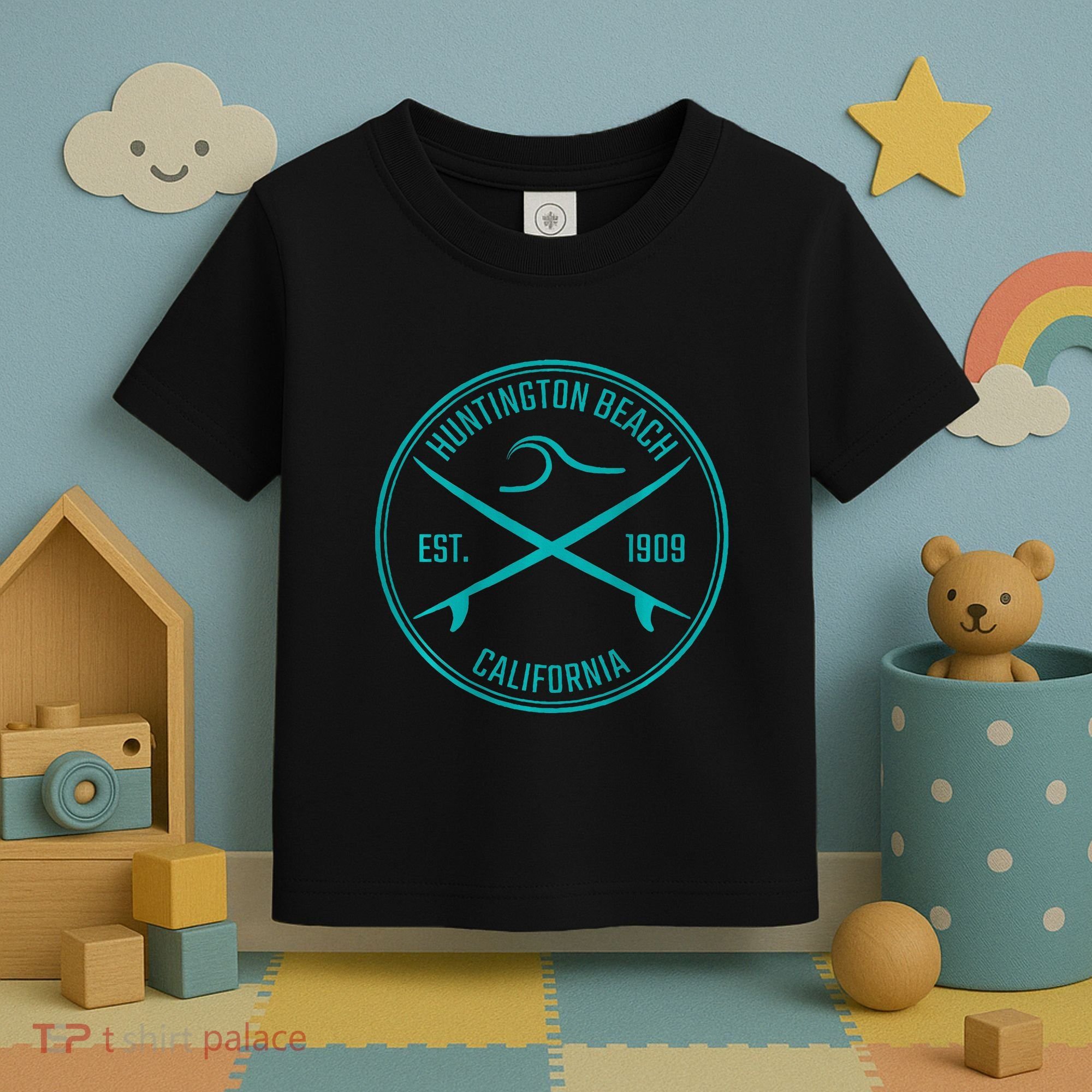 Huntington Beach California Surfer Toddler T-Shirt