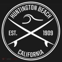 Huntington Beach California Surfer Hoodie Backpack thumb 2