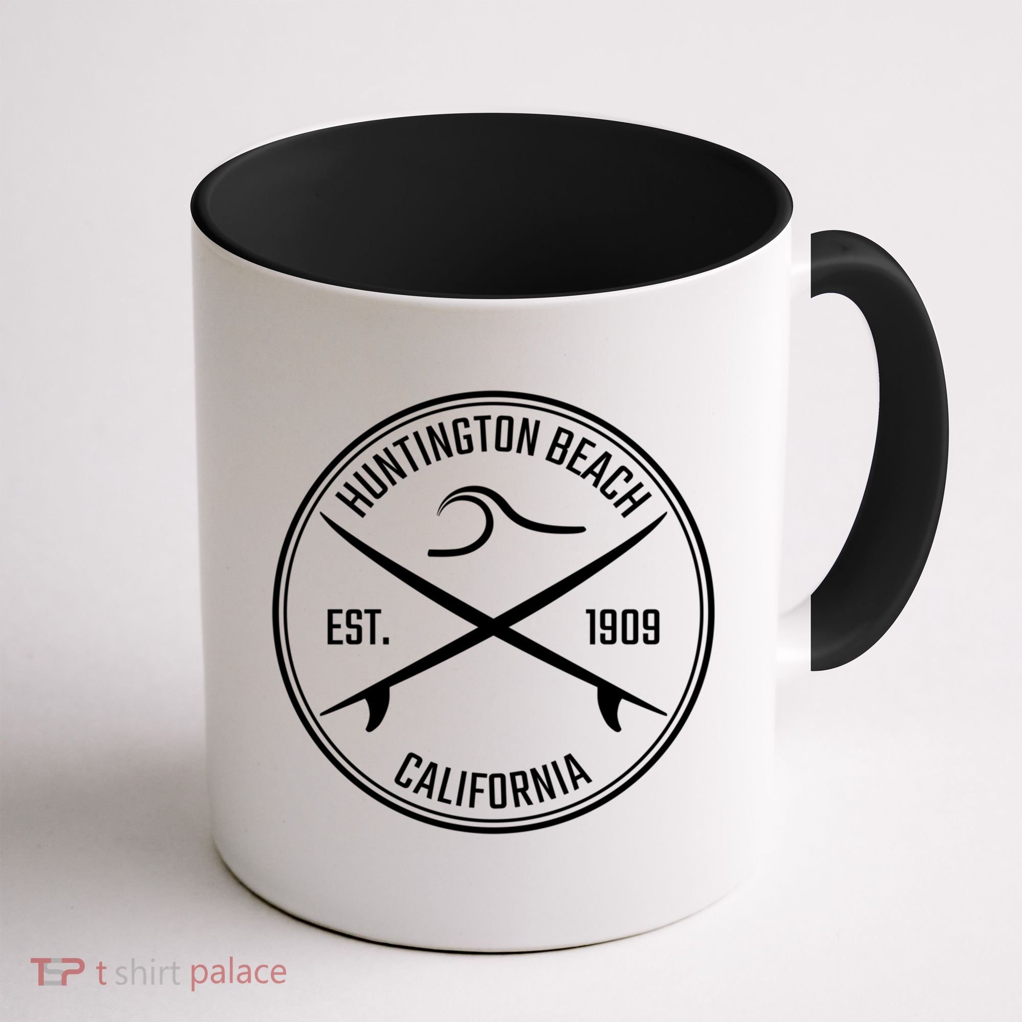 Huntington Beach California Surfer Hoodie Coffee Mug