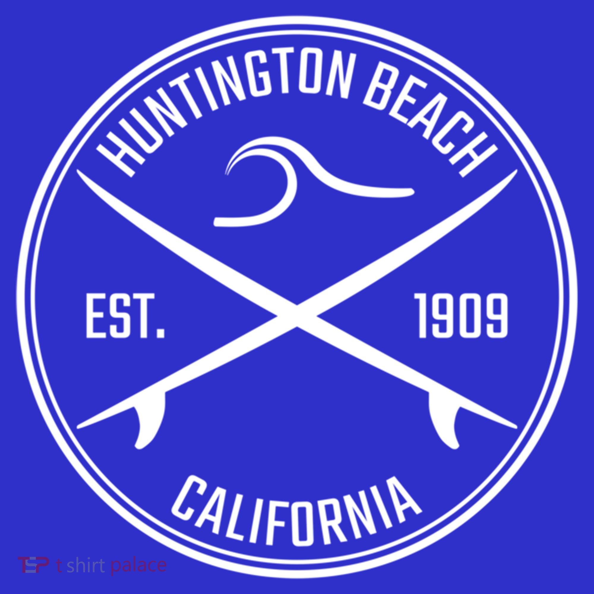 Huntington Beach California Surfer Hoodie Polo