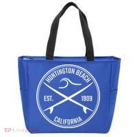 Huntington Beach California Surfer Hoodie Tote Bag thumb 0