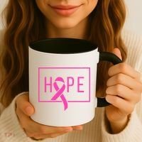 Hope Breast Cancer Awareness Ribbon Coffee Mug thumb 3