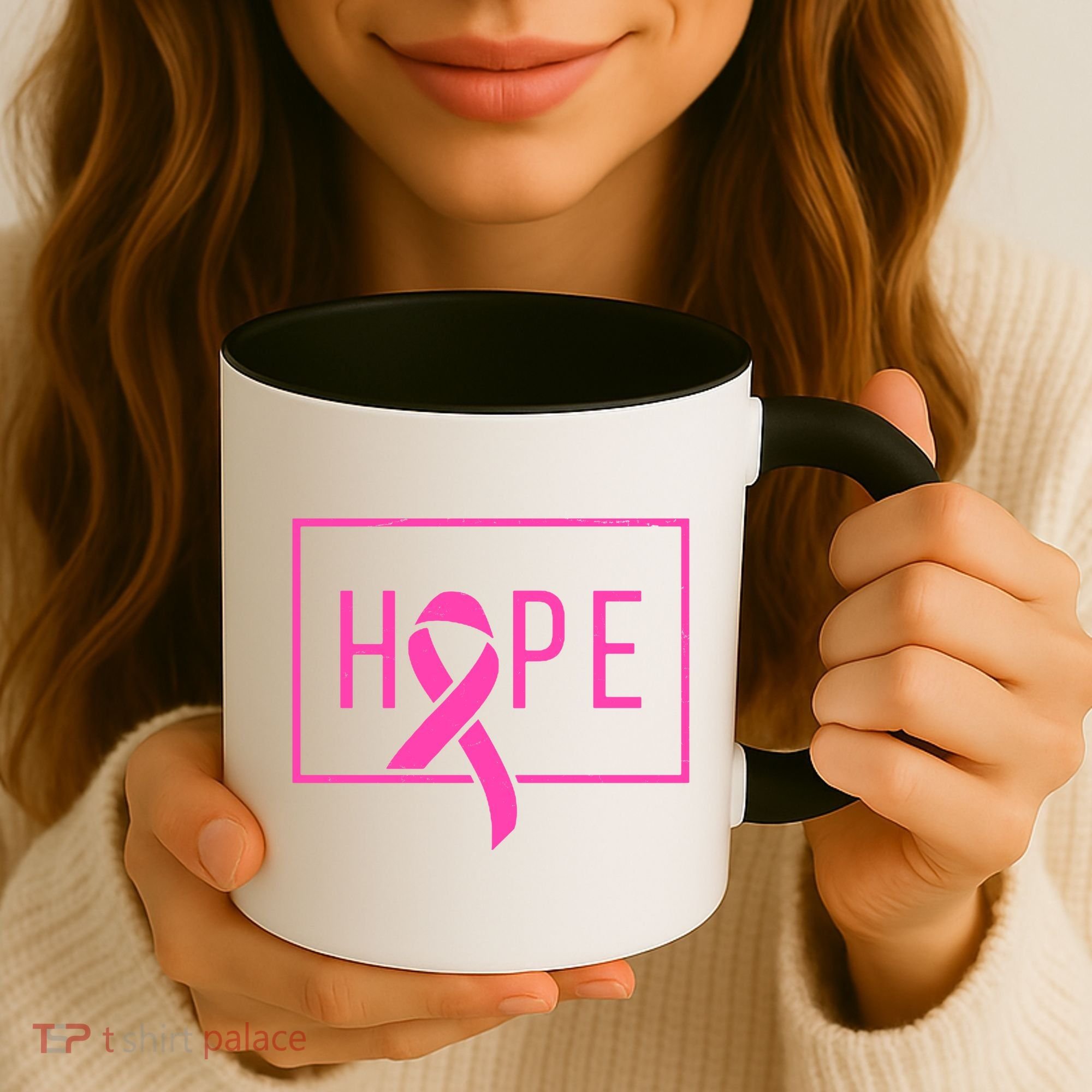 Hope Breast Cancer Awareness Ribbon Coffee Mug
