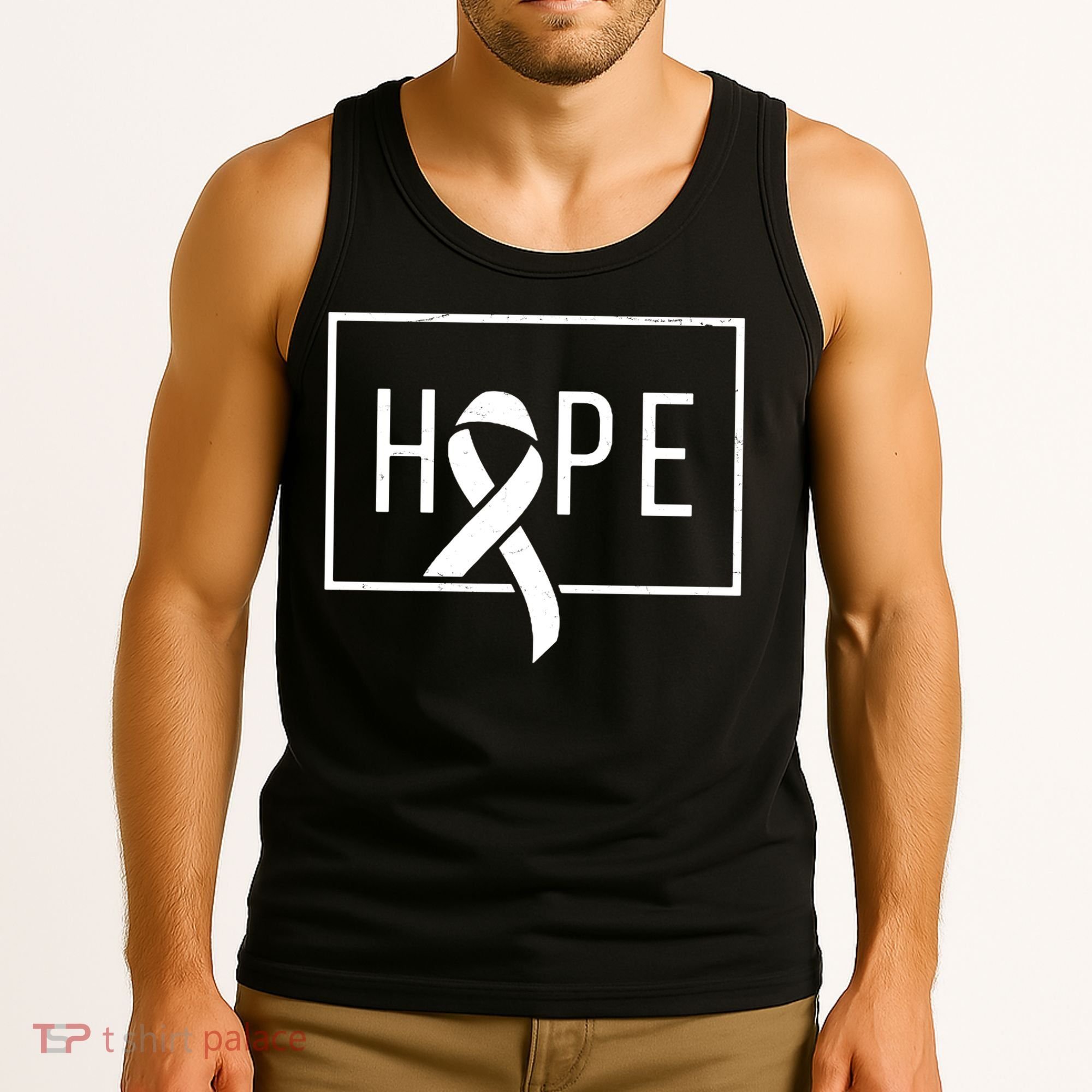 Hope Breast Cancer Awareness Ribbon Tank Top