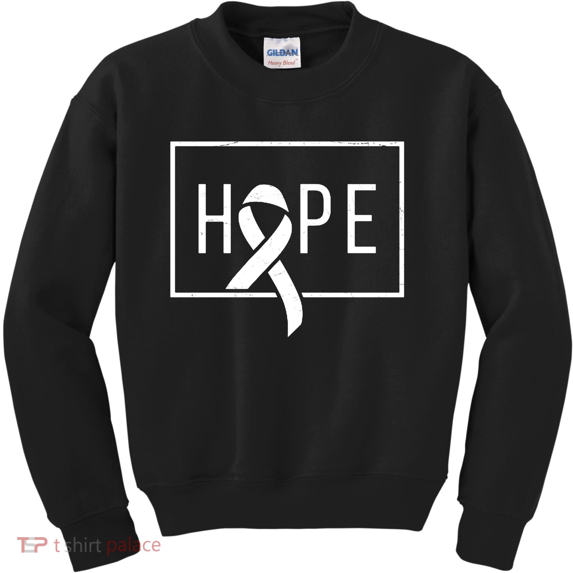 Hope Breast Cancer Awareness Ribbon Kids Sweatshirt