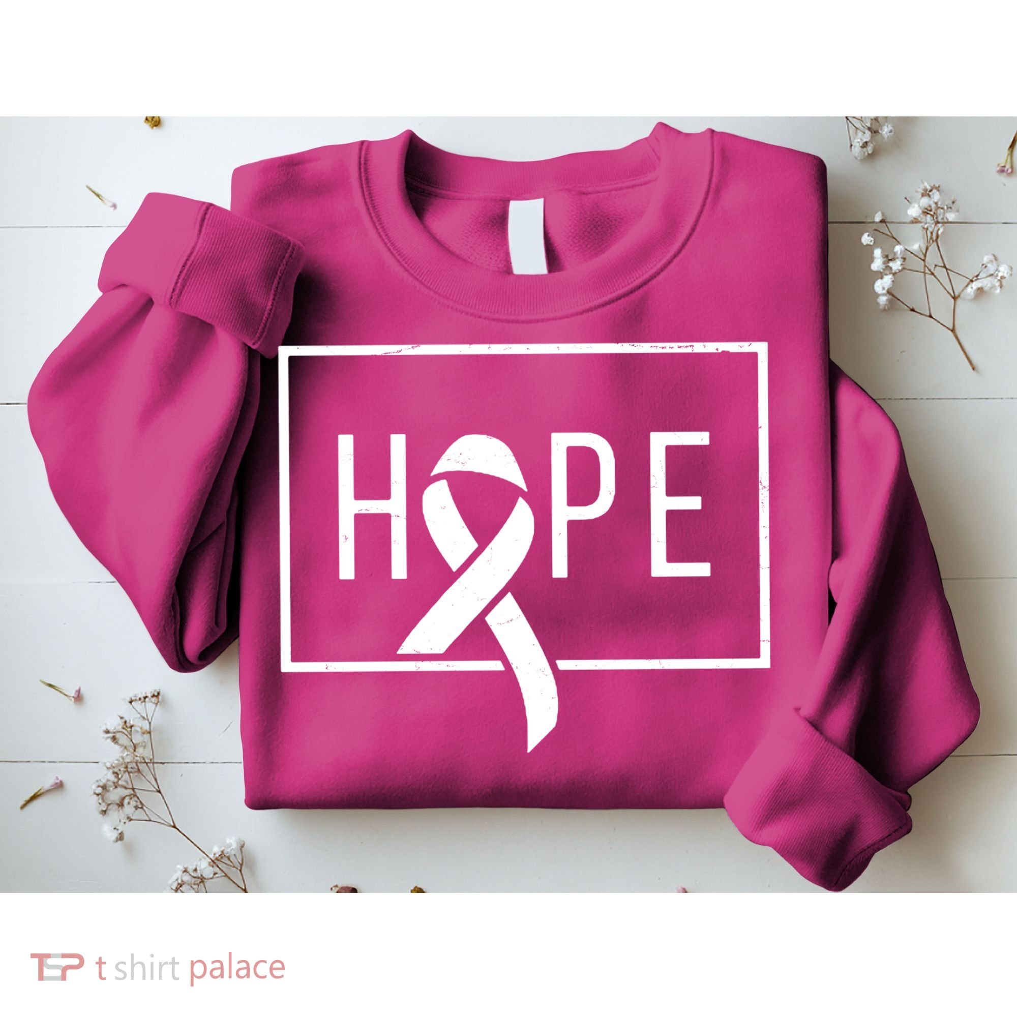 Hope Breast Cancer Awareness Ribbon Sweatshirt