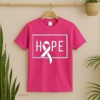 Hope Breast Cancer Awareness Ribbon T-Shirt thumb 2