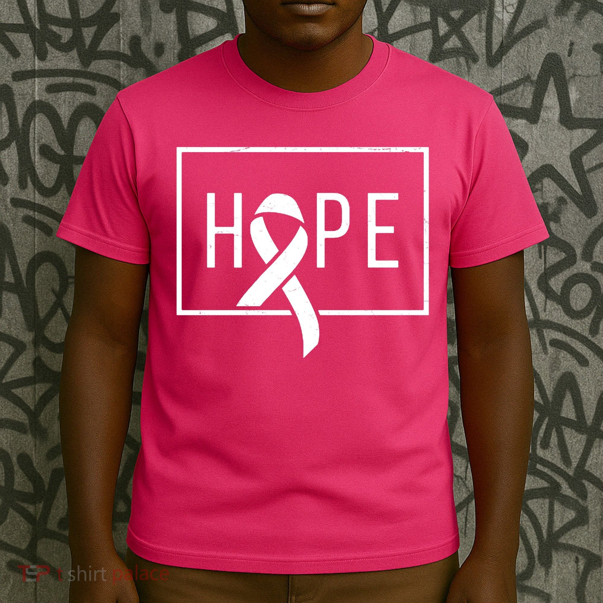 Hope Breast Cancer Awareness Ribbon T-Shirt