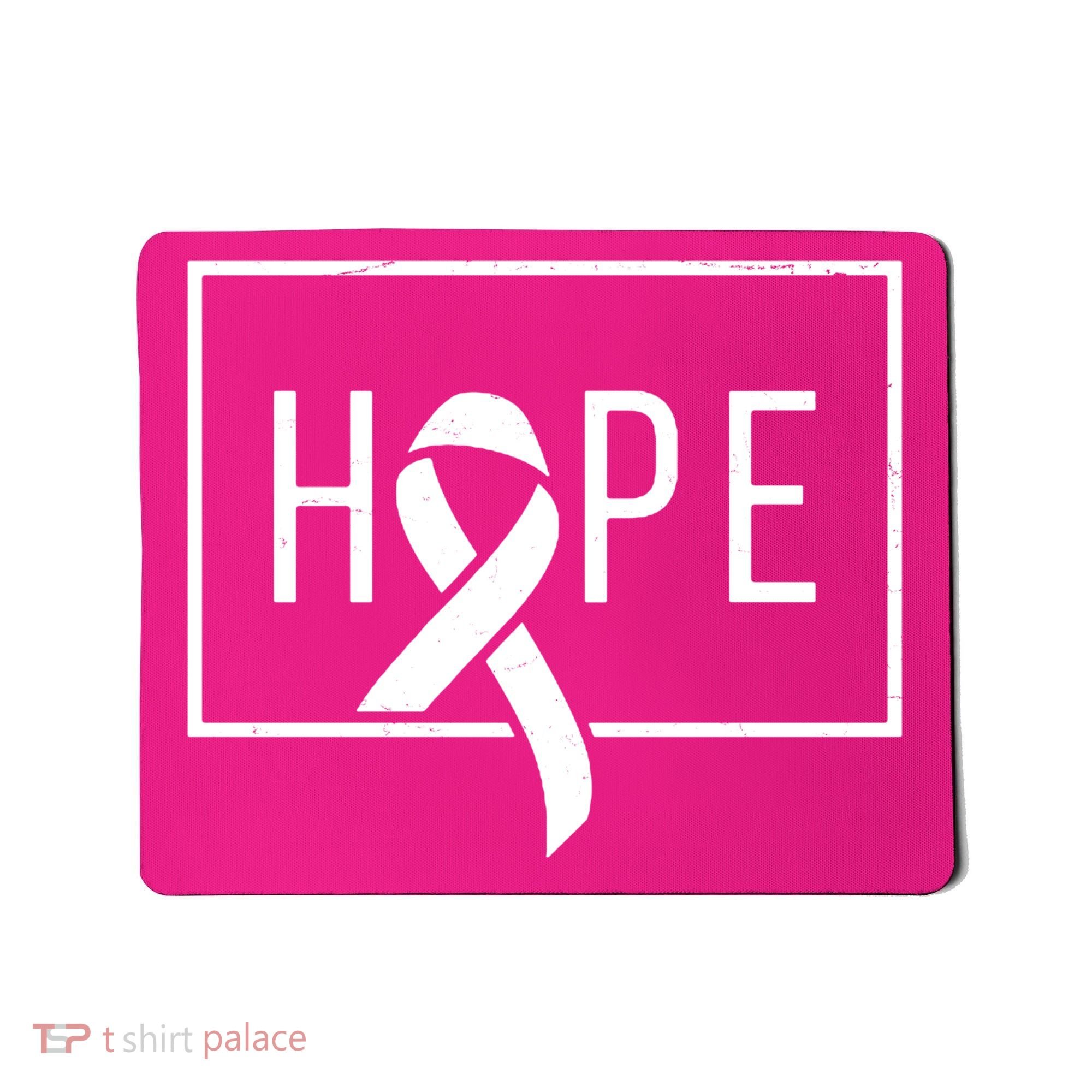Hope Breast Cancer Awareness Ribbon Mousepad