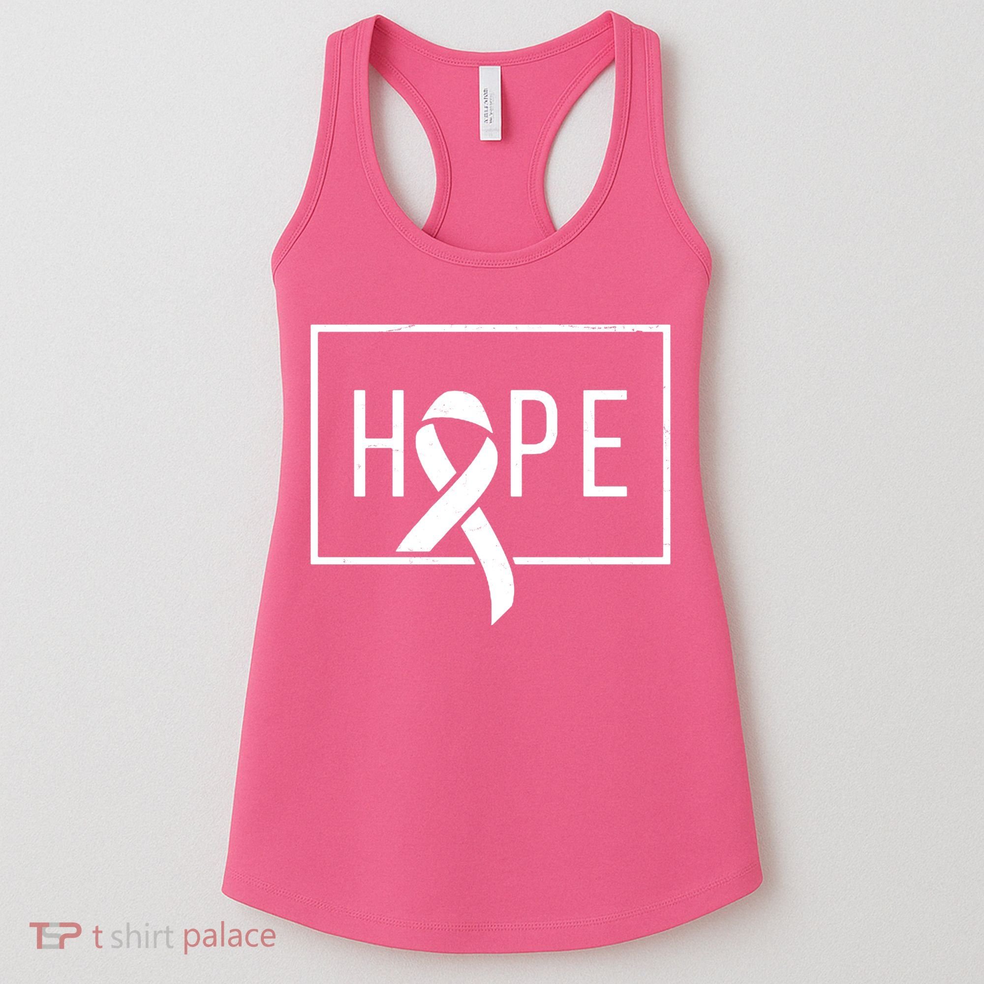 Hope Breast Cancer Awareness Ribbon Women's Tank Top