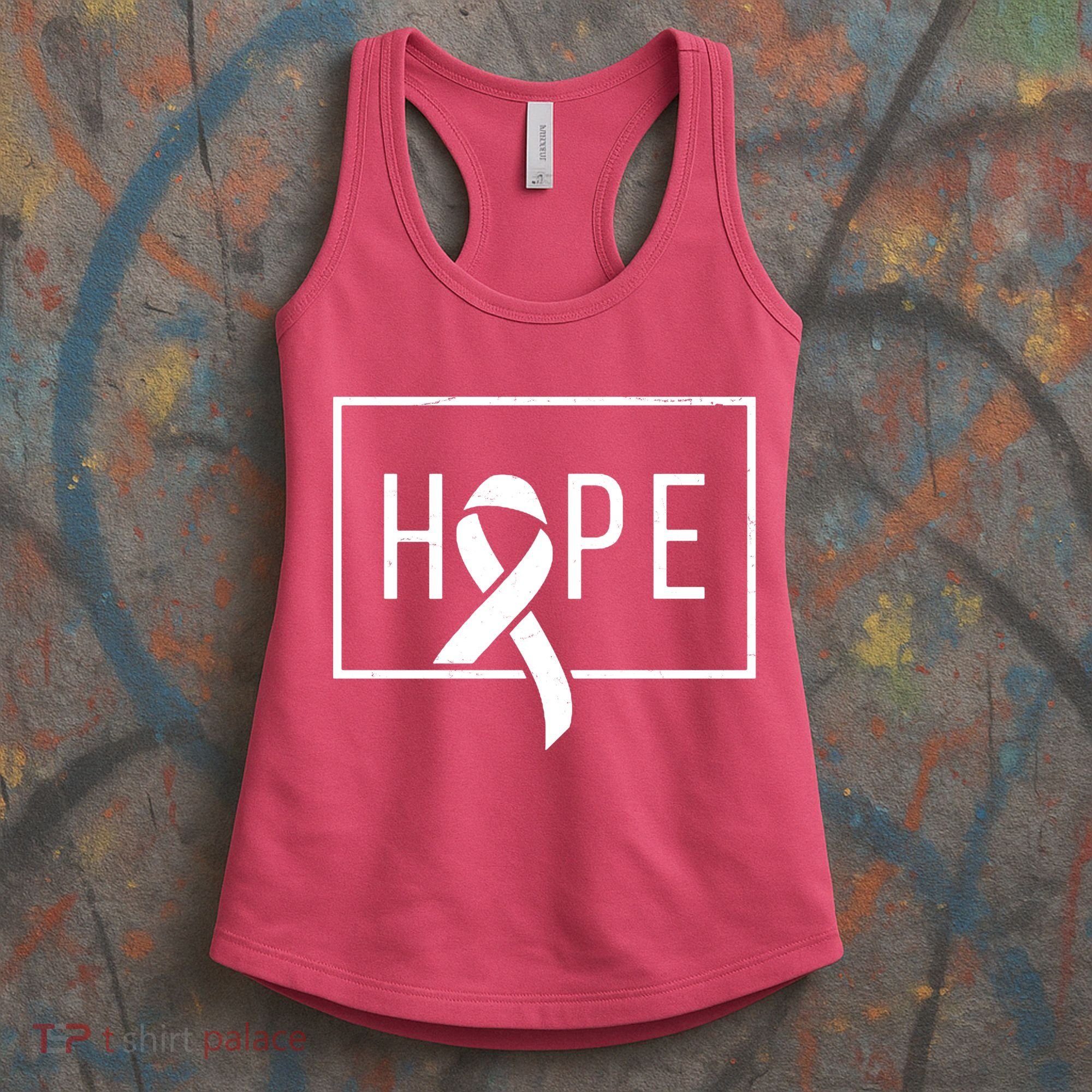 Hope Breast Cancer Awareness Ribbon Women's Tank Top