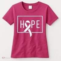Hope Breast Cancer Awareness Ribbon Women's T-Shirt thumb 0