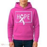 Hope Breast Cancer Awareness Ribbon Kids Hoodie thumb 4