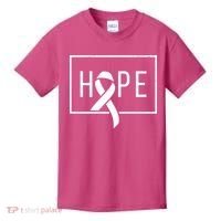 Hope Breast Cancer Awareness Ribbon Kids T-Shirt thumb 0
