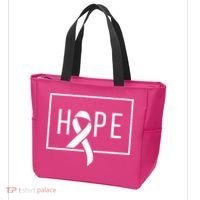 Hope Breast Cancer Awareness Ribbon Tote Bag thumb 3