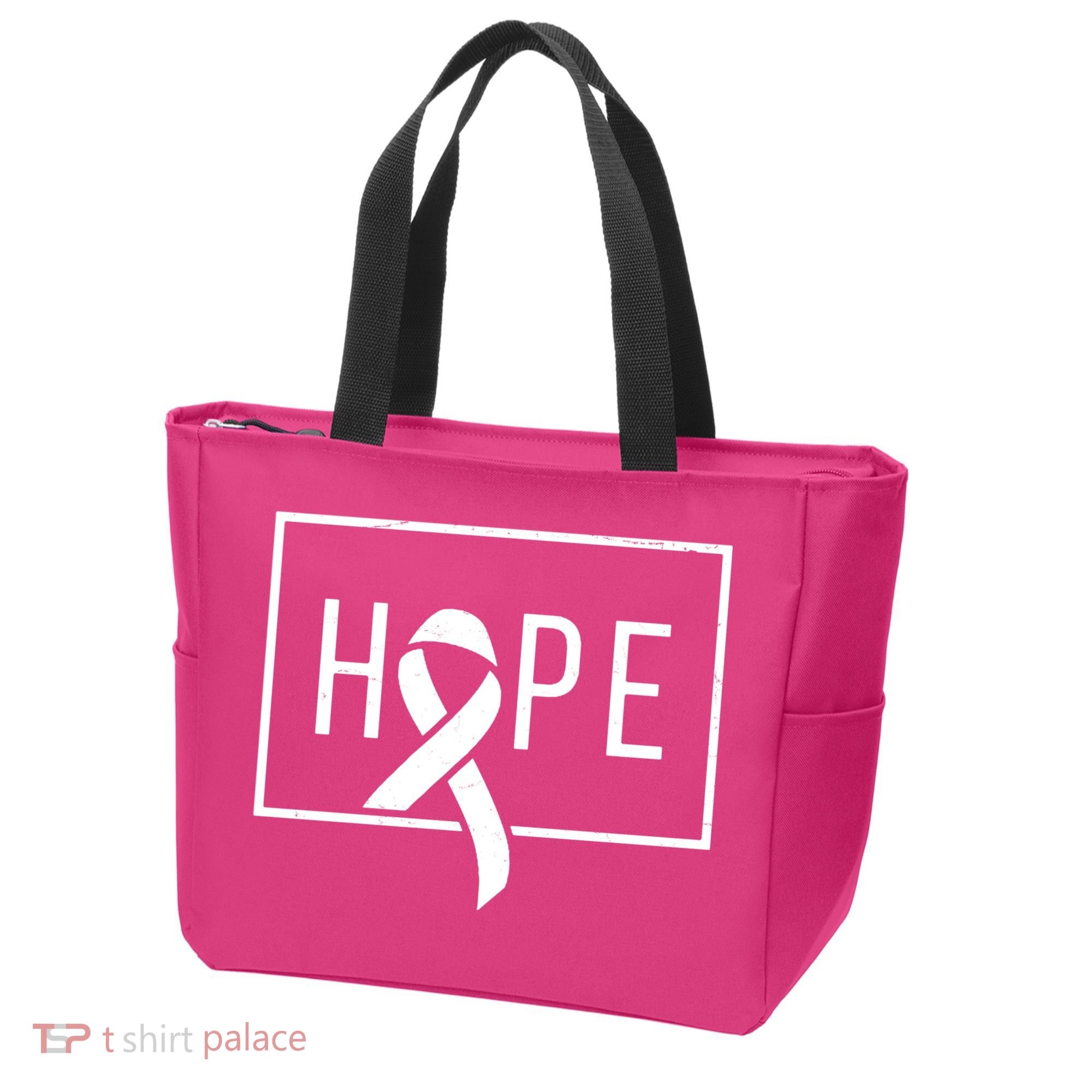 Hope Breast Cancer Awareness Ribbon Tote Bag