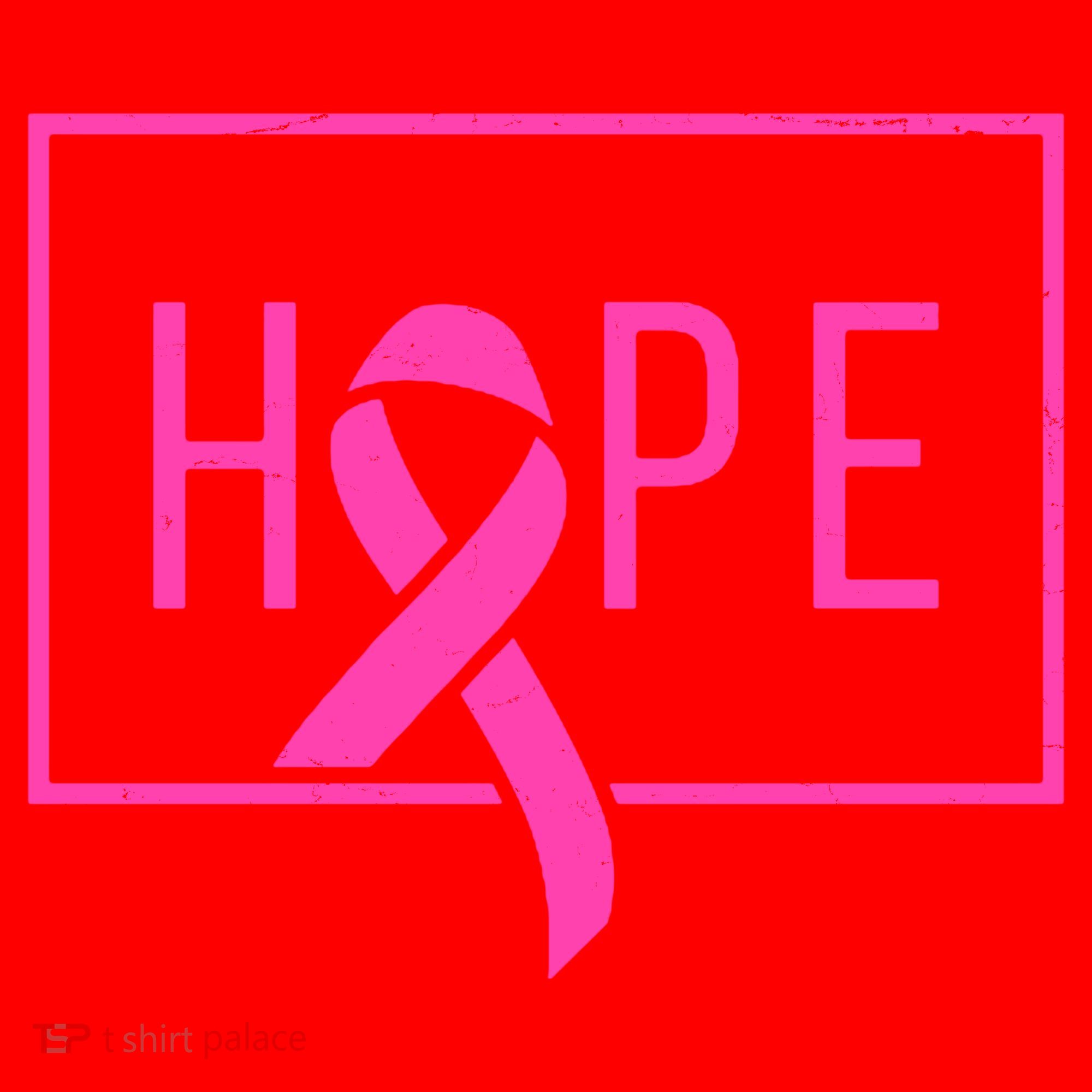 Hope Breast Cancer Awareness Ribbon Santa Hat