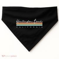 Huntington Beach California Cool Gift USA-Made Doggie Bandana thumb 0
