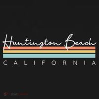 Huntington Beach California Cool Gift USA-Made Doggie Bandana thumb 2