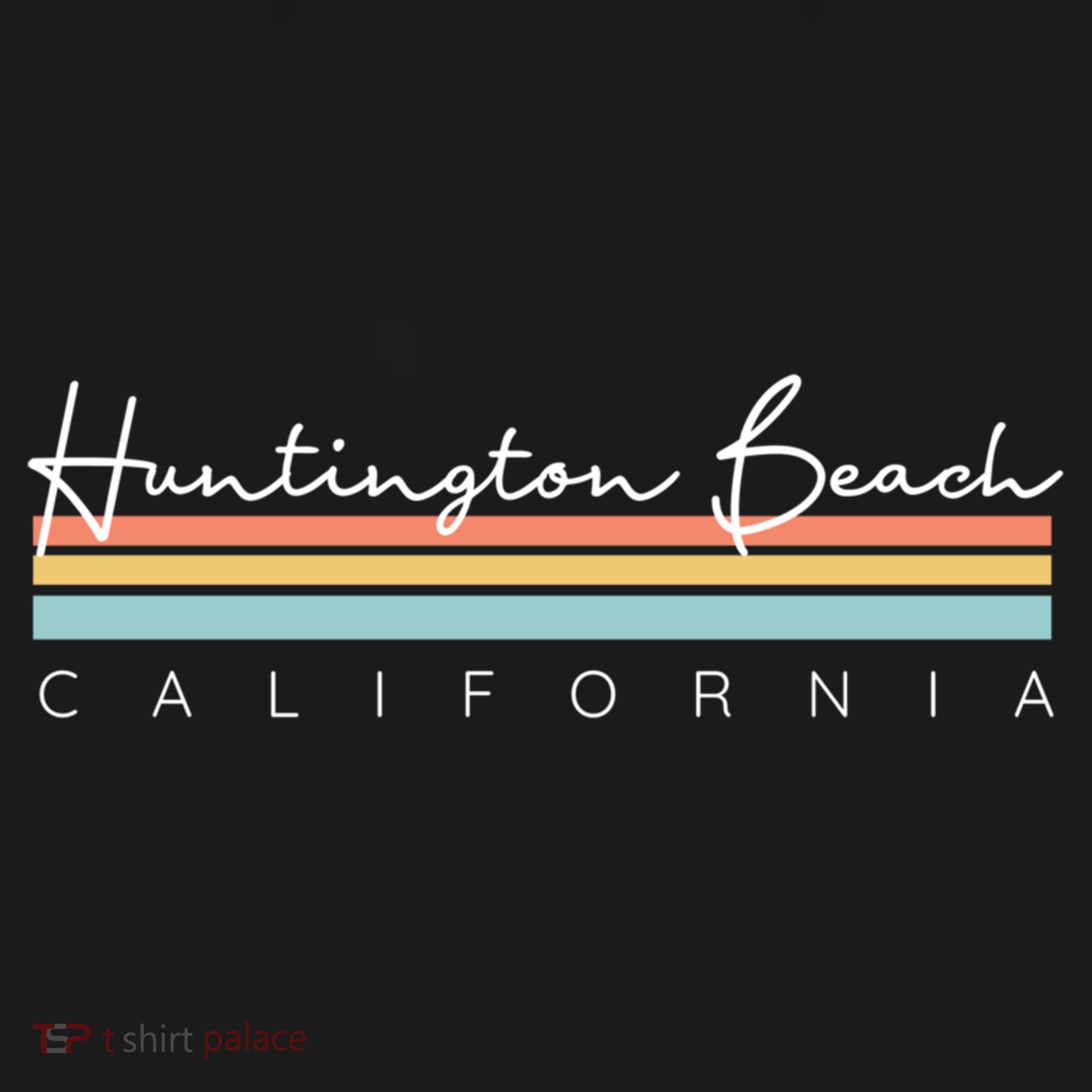 Huntington Beach California Cool Gift USA-Made Doggie Bandana