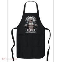 Human By Chance Alpha By Choice Alpha Wolf Meme Apron thumb 0