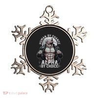 Human By Chance Alpha By Choice Alpha Wolf Meme Ornament thumb 0