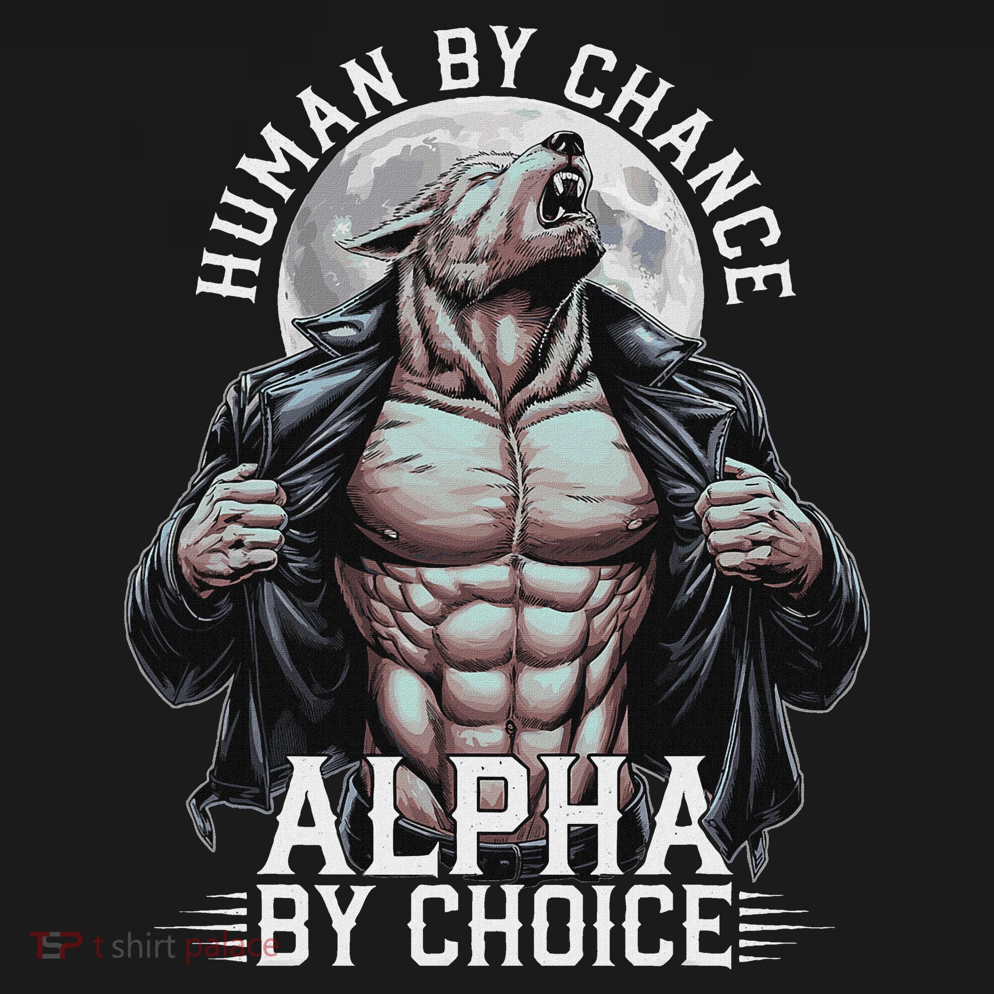 Human By Chance Alpha By Choice Alpha Wolf Meme Kids Long Sleeve Shirt
