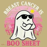 Halloween Breast Cancer Is Boo Sheet Groovy Spooky Mom Sweatshirt thumb 2