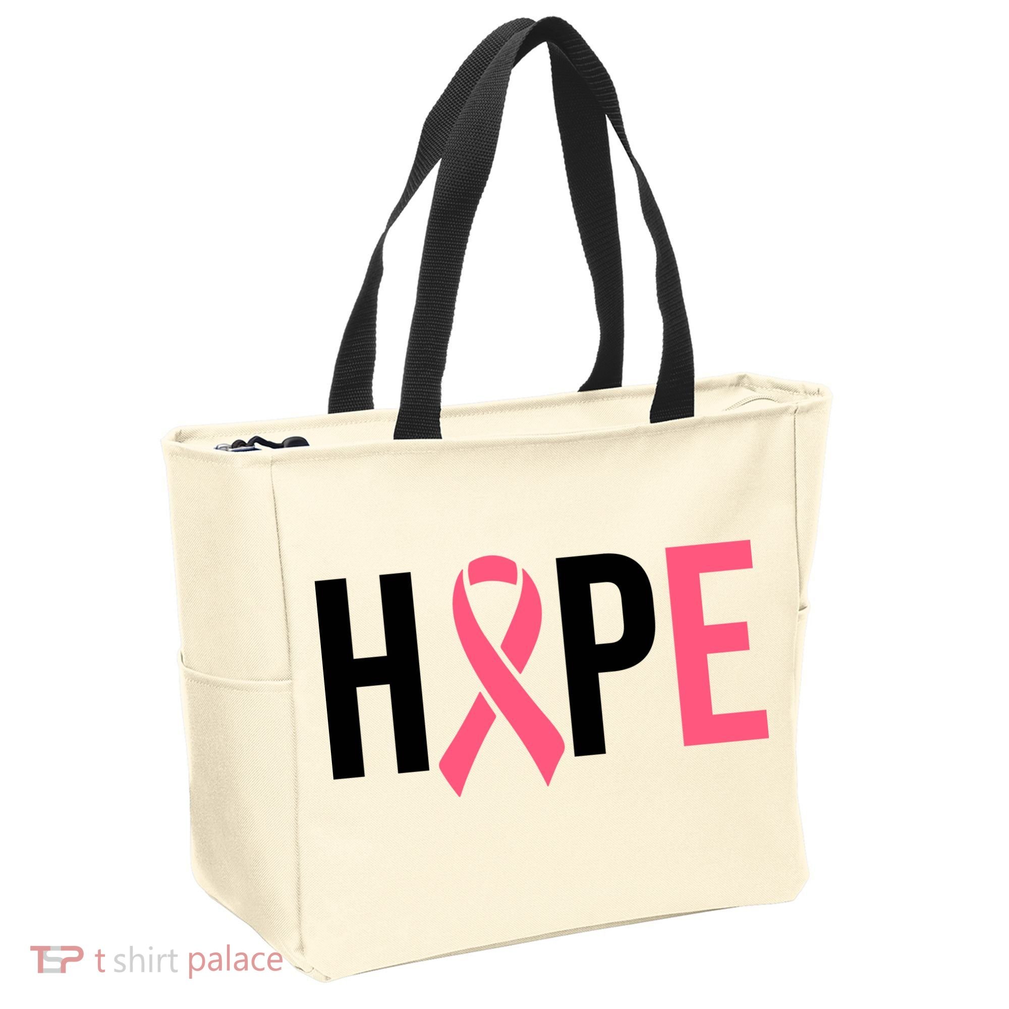 Hope Breast Cancer Awareness Tote Bag