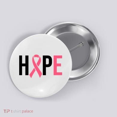 Hope Breast Cancer Awareness Button