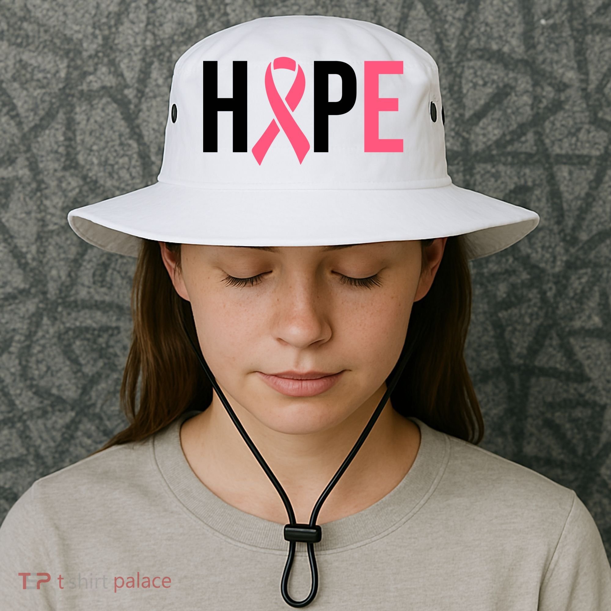 Hope Breast Cancer Awareness Bucket Hat