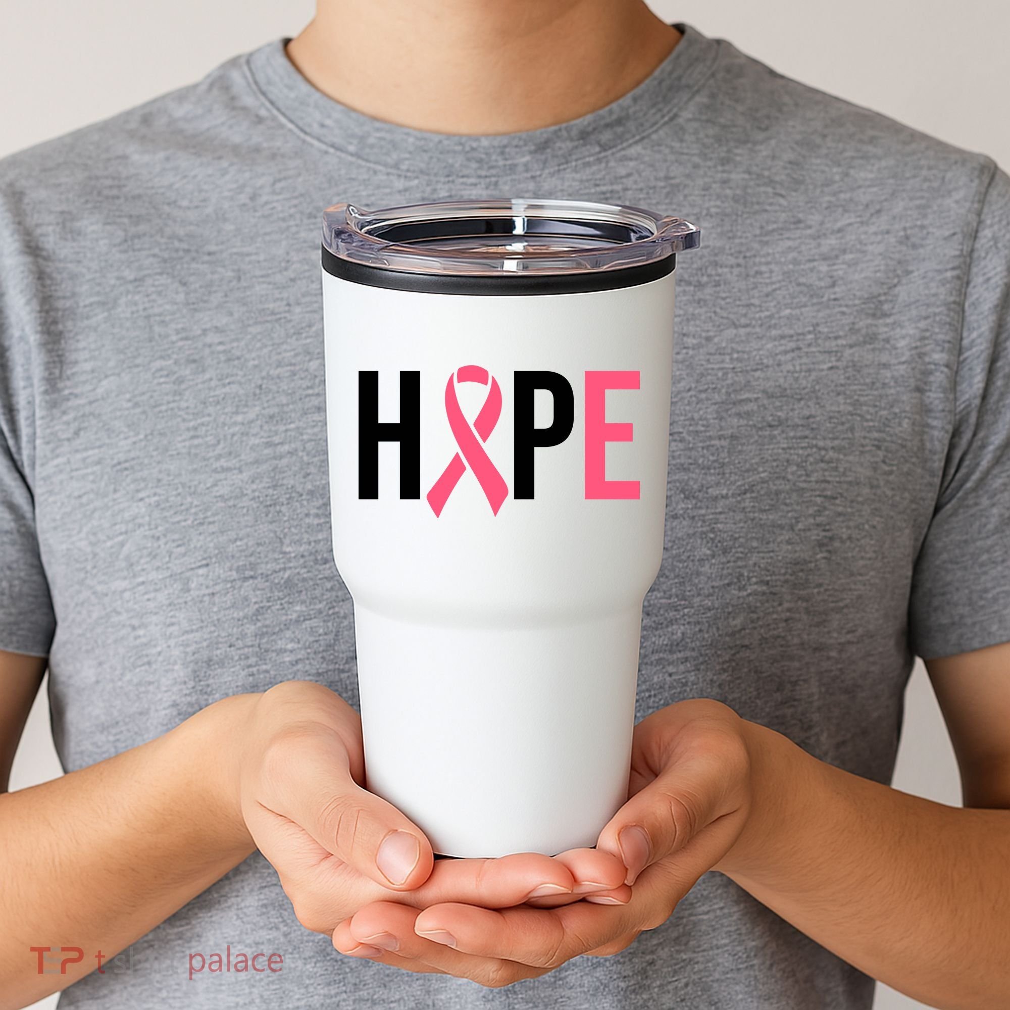 Hope Breast Cancer Awareness Tumbler