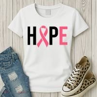Hope Breast Cancer Awareness Women's T-Shirt thumb 3