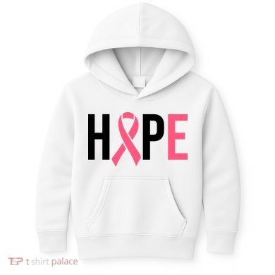Hope Breast Cancer Awareness Kids Hoodie