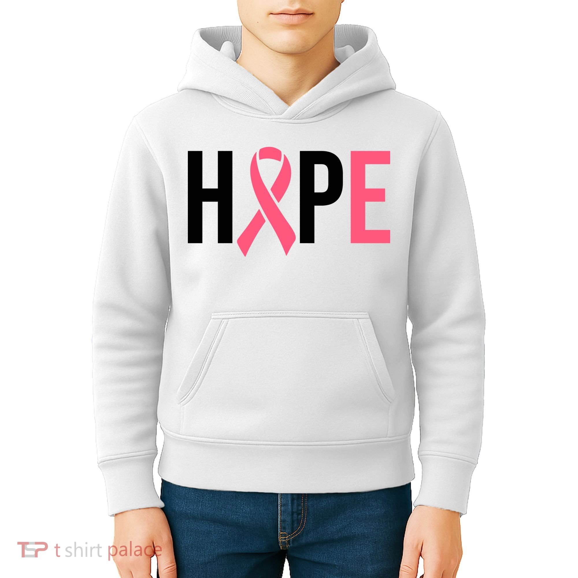 Hope Breast Cancer Awareness Kids Hoodie