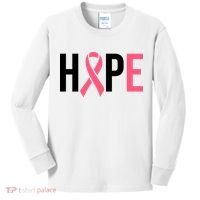 Hope Breast Cancer Awareness Kids Long Sleeve Shirt thumb 0