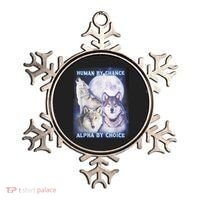Human By Chance Alpha By Choice Alpha Wolf Ornament thumb 0