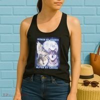 Human By Chance Alpha By Choice Alpha Wolf Women's Tank Top thumb 2