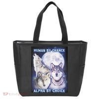 Human By Chance Alpha By Choice Alpha Wolf Tote Bag thumb 0