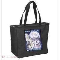 Human By Chance Alpha By Choice Alpha Wolf Tote Bag thumb 2