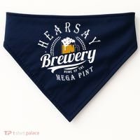 Hearsay Brewing Company Home Of The Mega Pint USA-Made Doggie Bandana thumb 0