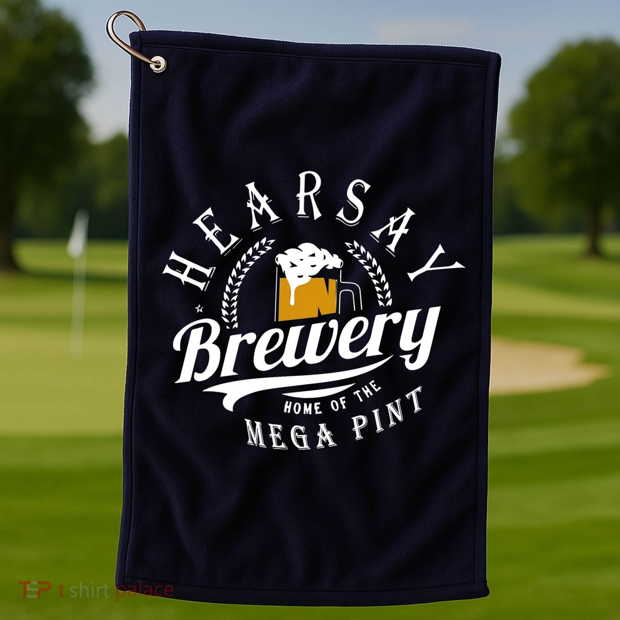 Hearsay Brewing Company Home Of The Mega Pint Golf Towel