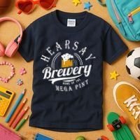 Hearsay Brewing Company Home Of The Mega Pint Kids T-Shirt thumb 3